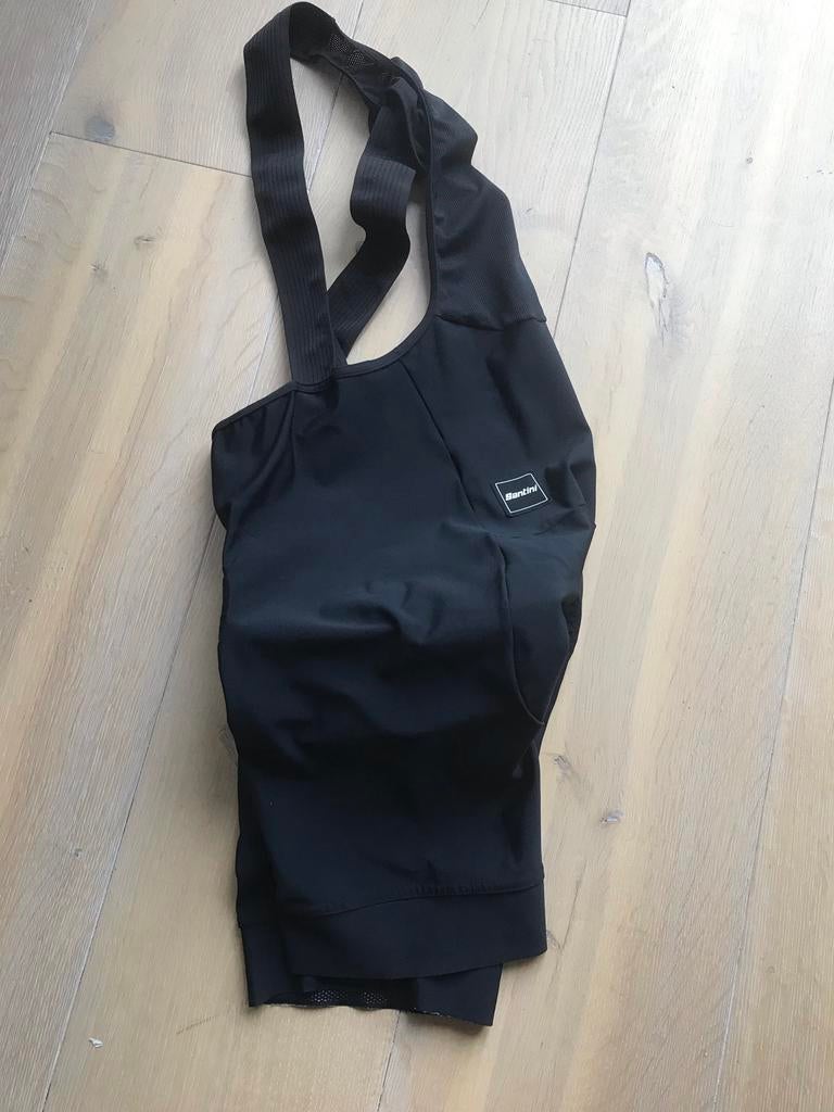 Santini Fietsbroek met bretels - Zwart, Heren, Zo goed als nieuw, XL, Onderkleding