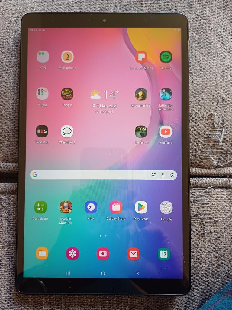 Samsung Galaxy Tab A, Computers en Software, Android Tablets, Zo goed als nieuw, 10 inch, 32 GB, Gps, Uitbreidbaar geheugen, Usb-aansluiting