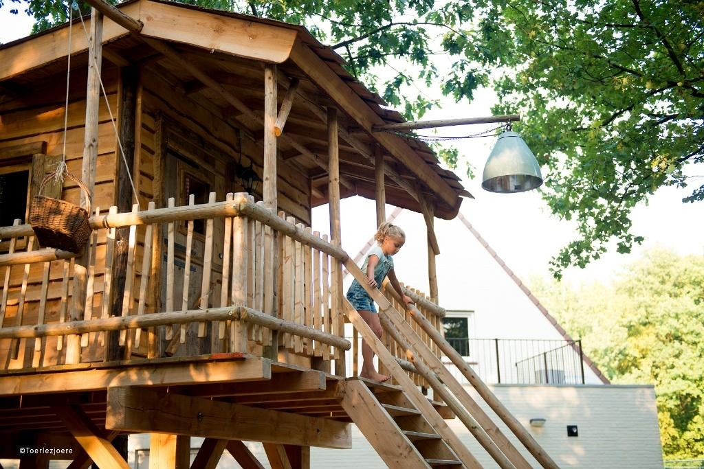 Boomhut/Wooden Lodge 4-6p. - Resort d'n Mastendol (Brabant), Huizen en Kamers, Recreatiewoningen te koop, Verkoop zonder makelaar