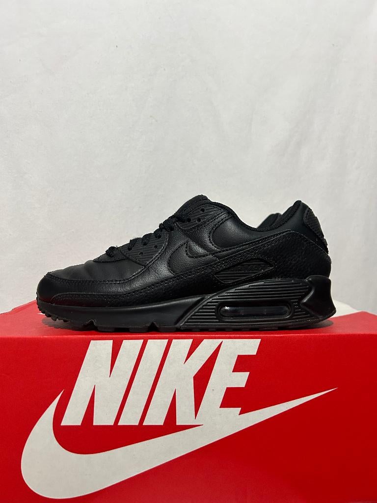ALS NIEUW! Maat 40,5 - Nike Air Max 90 Leather Triple Black