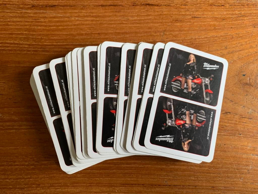 Stok speelkaarten Milwaukee, Ophalen of Verzenden, Zo goed als nieuw, Speelkaart(en)