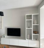 Witte vakkenkast, Huis en Inrichting, Gebruikt, 100 tot 150 cm, 25 tot 50 cm, Overige materialen