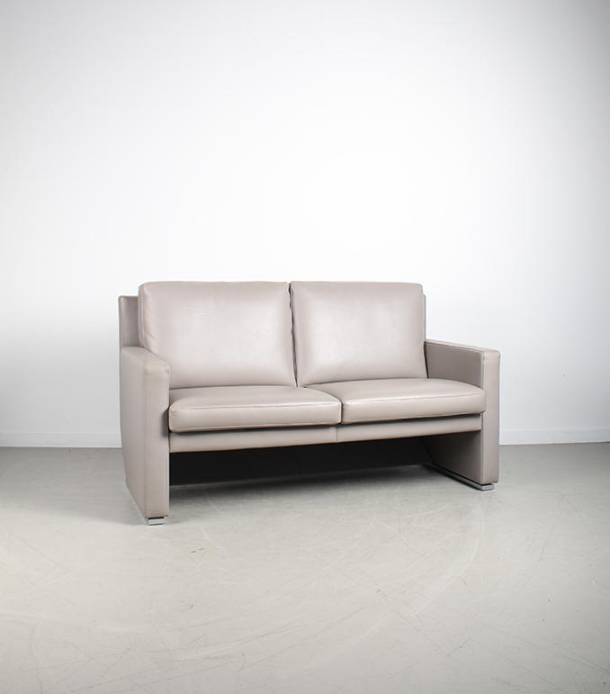 1x Leolux Timandra Bank 2,5-zits/172cm Leder – Grijs, Huis en Inrichting, Niet ingevuld, Minder dan 75 cm, 150 tot 200 cm, Niet ingevuld