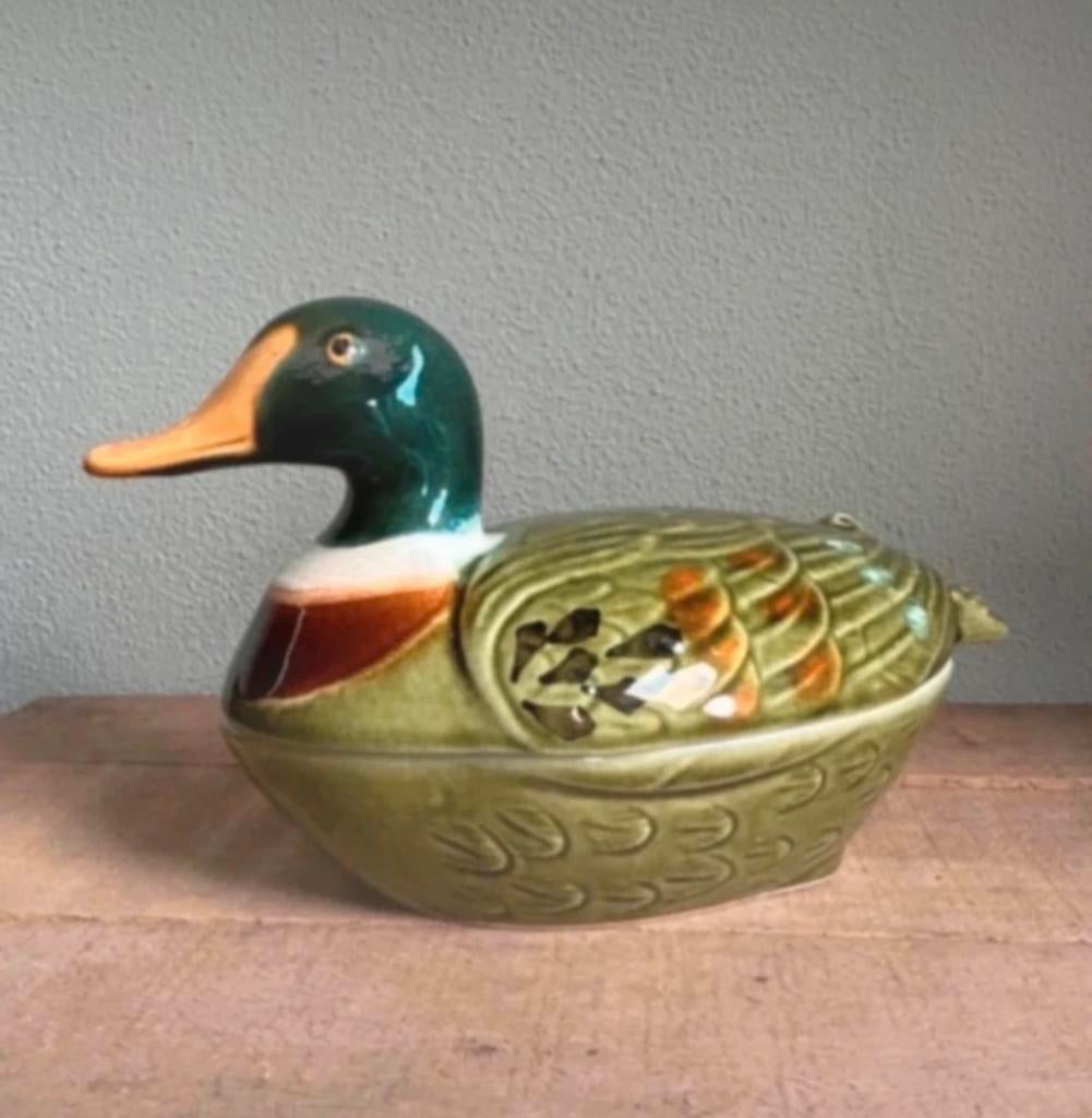 Franse pate eend michel caugant, Antiek en Kunst, Curiosa en Brocante, Ophalen of Verzenden