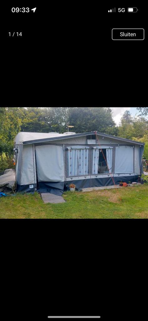 Wilk caravan met 2 vaste bedden, Caravans en Kamperen, Caravans, Particulier, tot en met 4, 1000 - 1250 kg, Rondzit, Wilk, Ophalen