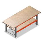 werkbank/inpaktafel/ werktafel met dubbele laag, Ophalen, Zo goed als nieuw, 170 cm of meer