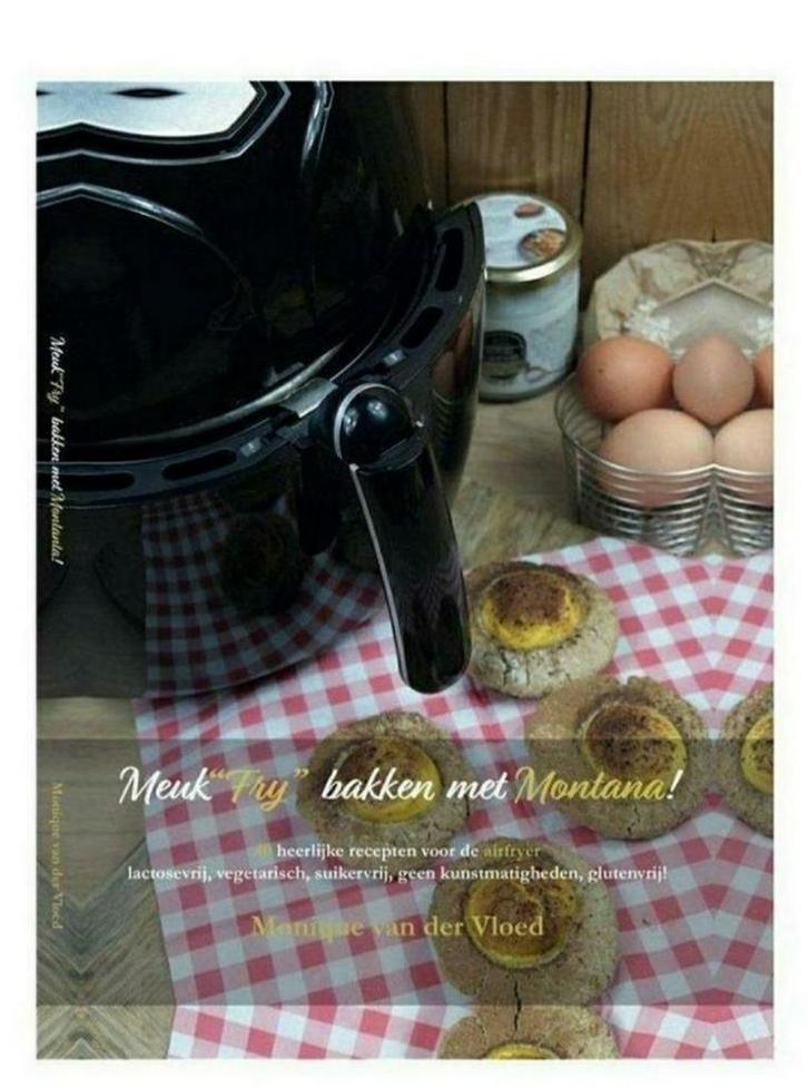 Boek Meuk 'Fry' Bakken met Montana! - Monique van der Vloed, Boeken, Kookboeken, Zo goed als nieuw, Vegetarisch, Verzenden