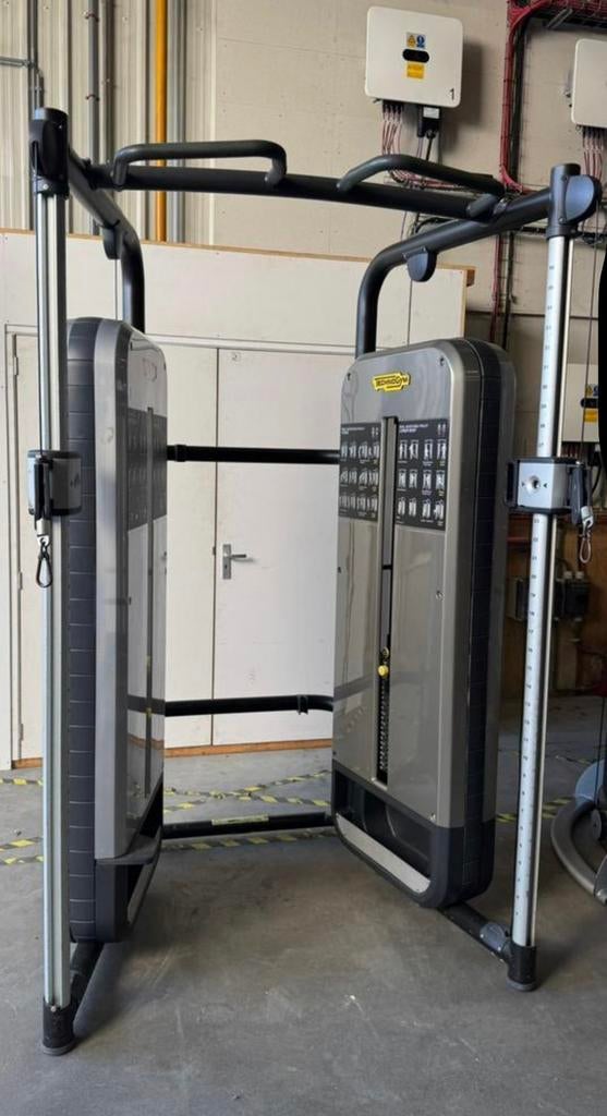 Zwarte Technogym Dual Adjustable Pulley, Ophalen, Gebruikt, Rug, Overige typen