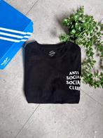 Anti Social Club Shirt Zwart Maat L, Ophalen of Verzenden, Zo goed als nieuw, Zwart
