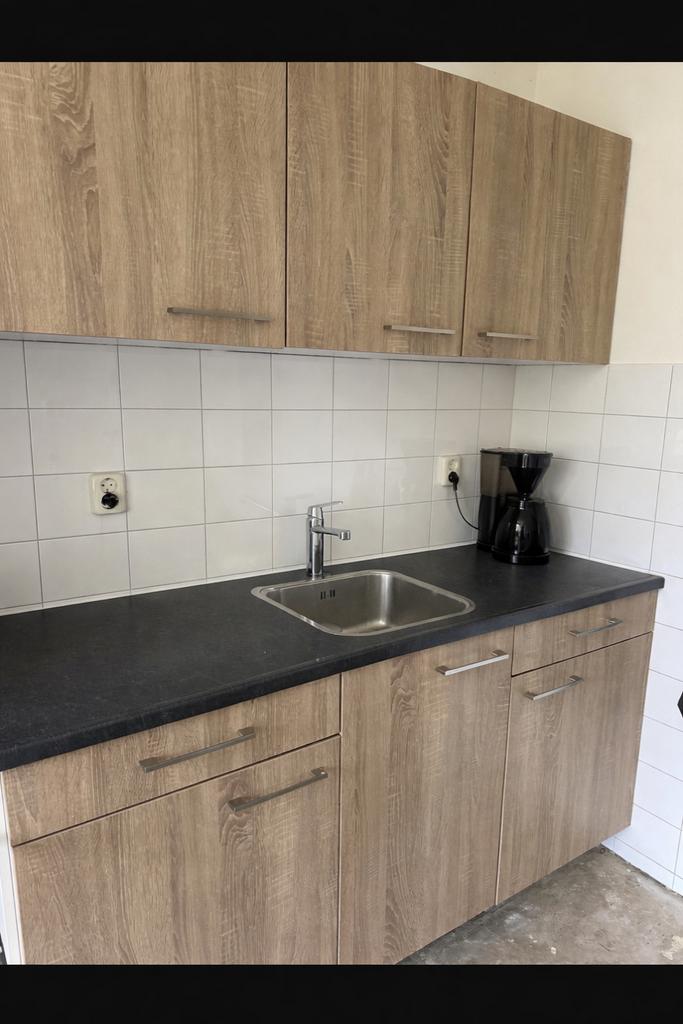 Complete keuken met boven- en onderkasten en spoelbak, Ophalen, Gebruikt, 125 cm of meer, Minder dan 100 cm