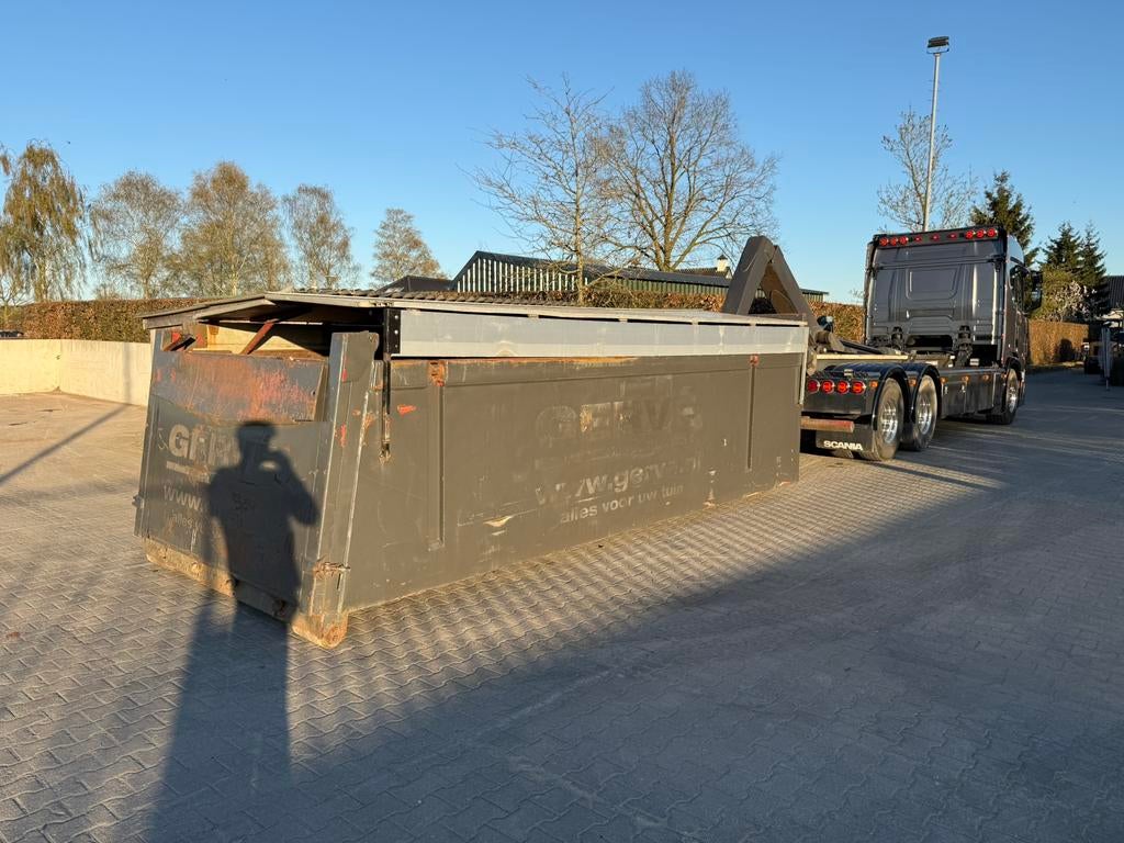 Container met kleppen 18m3, Zakelijke goederen, Machines en Bouw | Keten en Containers, Ophalen