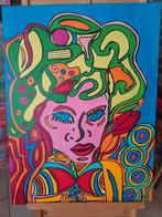 Curly Hair, Antiek en Kunst, Kunst | Schilderijen | Abstract, Ophalen of Verzenden