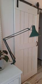 gave oude groene bureaulamp / schaarlamp, Huis en Inrichting, Ophalen of Verzenden, Gebruikt, Metaal, 50 tot 75 cm