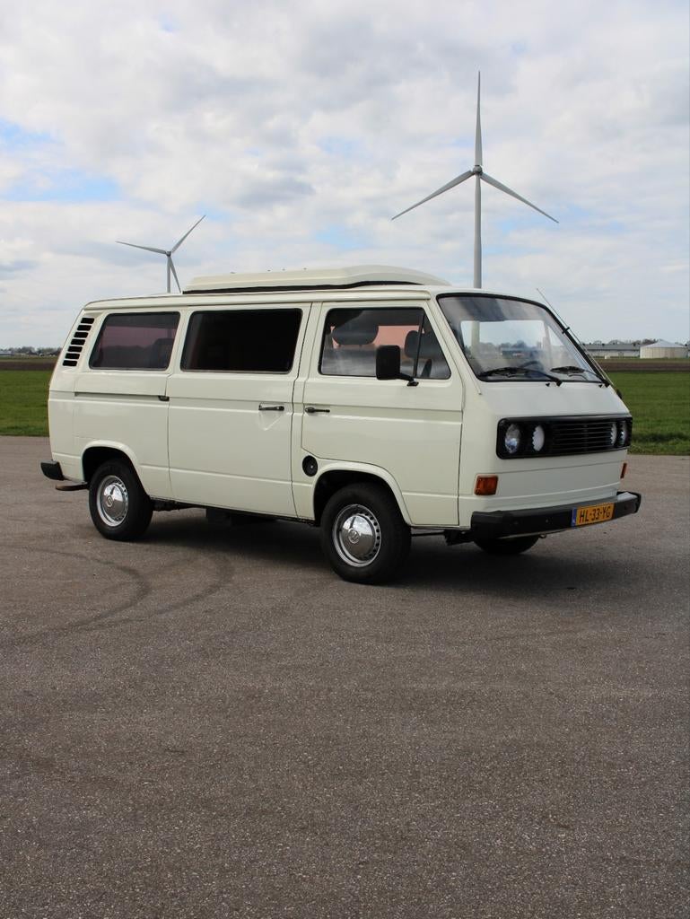 VW T3 Camper 2.0 Benzine Luchtgekoeld 1982 origineel NL, Buscamper of Camperbus, Volkswagen, Tot en met 2, Treinzit