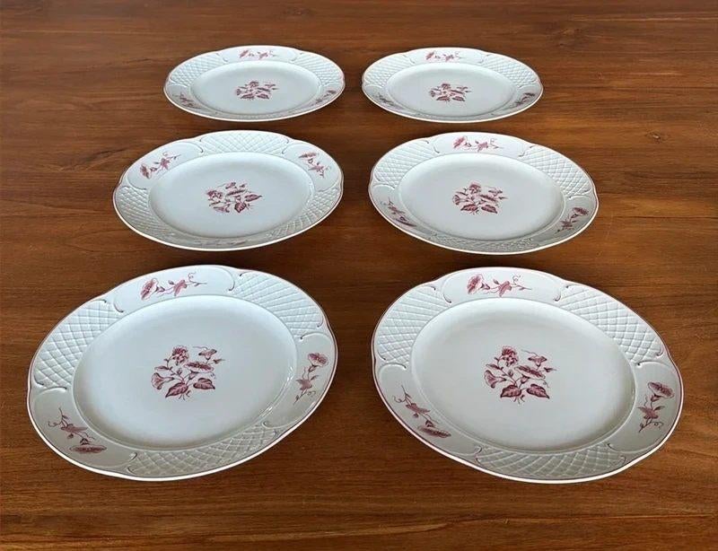 6 Villeroy & Boch Val Rouge ontbijtborden, Huis en Inrichting, Keuken | Servies, Ophalen of Verzenden, Zo goed als nieuw, Bord(en)