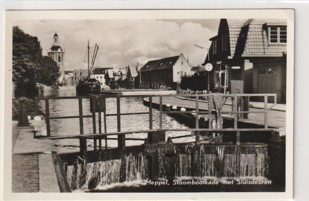 Meppel Stoombootkade, Ophalen of Verzenden, 1920 tot 1940, Ongelopen, Drenthe