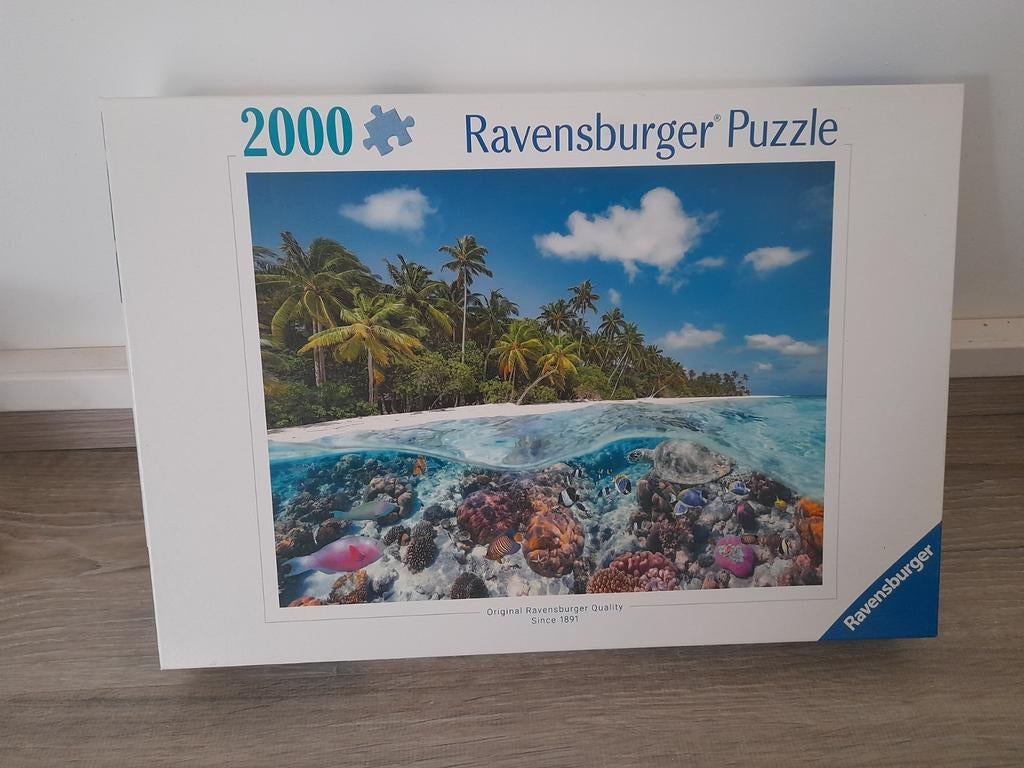 Ravensburger puzzel 2000 Maldives, Hobby en Vrije tijd, Denksport en Puzzels, Ophalen of Verzenden, Meer dan 1500 stukjes, Zo goed als nieuw