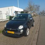 Fiat 500 0.9 TwinAir Turbo 2011 Zwart, Auto's, Voorwielaandrijving, 31 €/maand, Leder en Stof, Origineel Nederlands