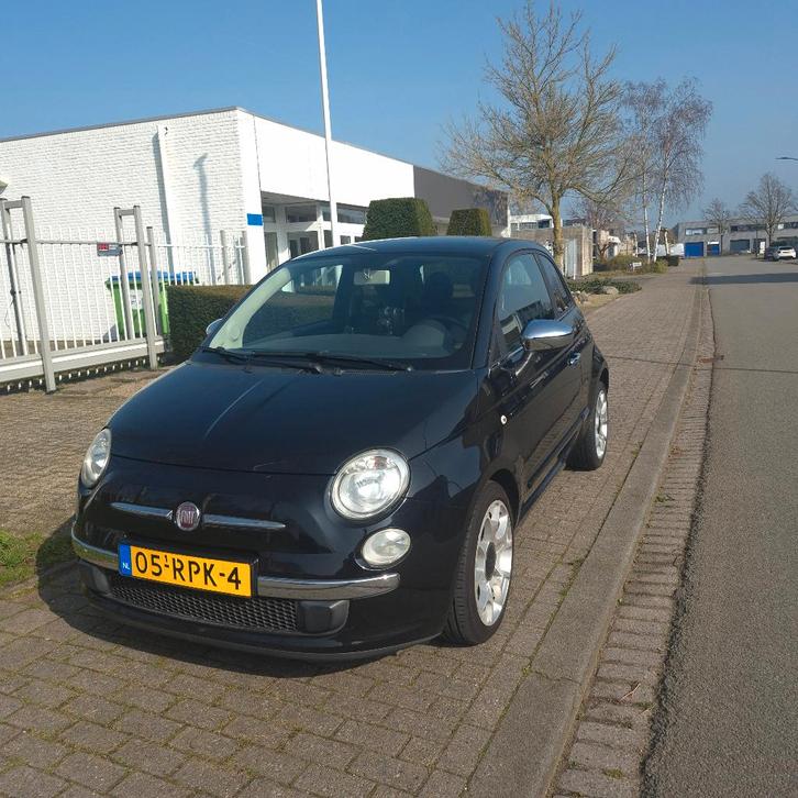 Fiat 500 0.9 TwinAir Turbo 2011 Zwart, Auto's, Fiat, Particulier, Airbags, Airconditioning, Bluetooth, Elektrische buitenspiegels