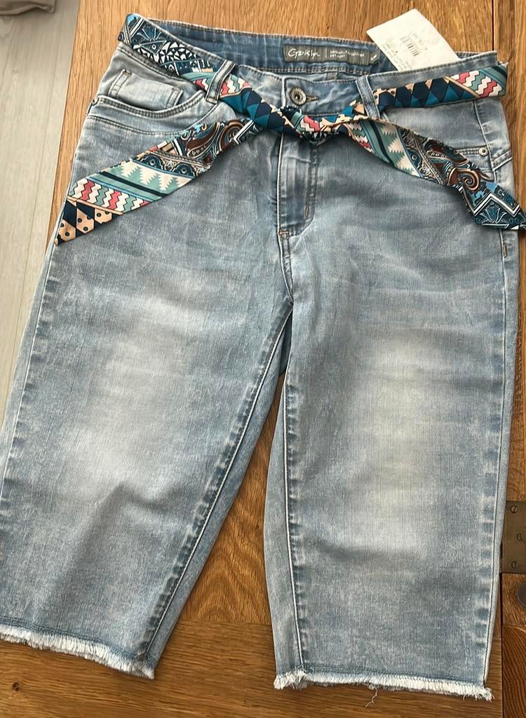 Geisha Capri broek, Ophalen, Zo goed als nieuw, Blauw, W30 - W32 (confectie 38/40)