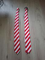 2x rood/wit gestreepte stropdassen, Kleding | Heren, Stropdassen, Onbekend, Nieuw, Ophalen of Verzenden, Met patroon
