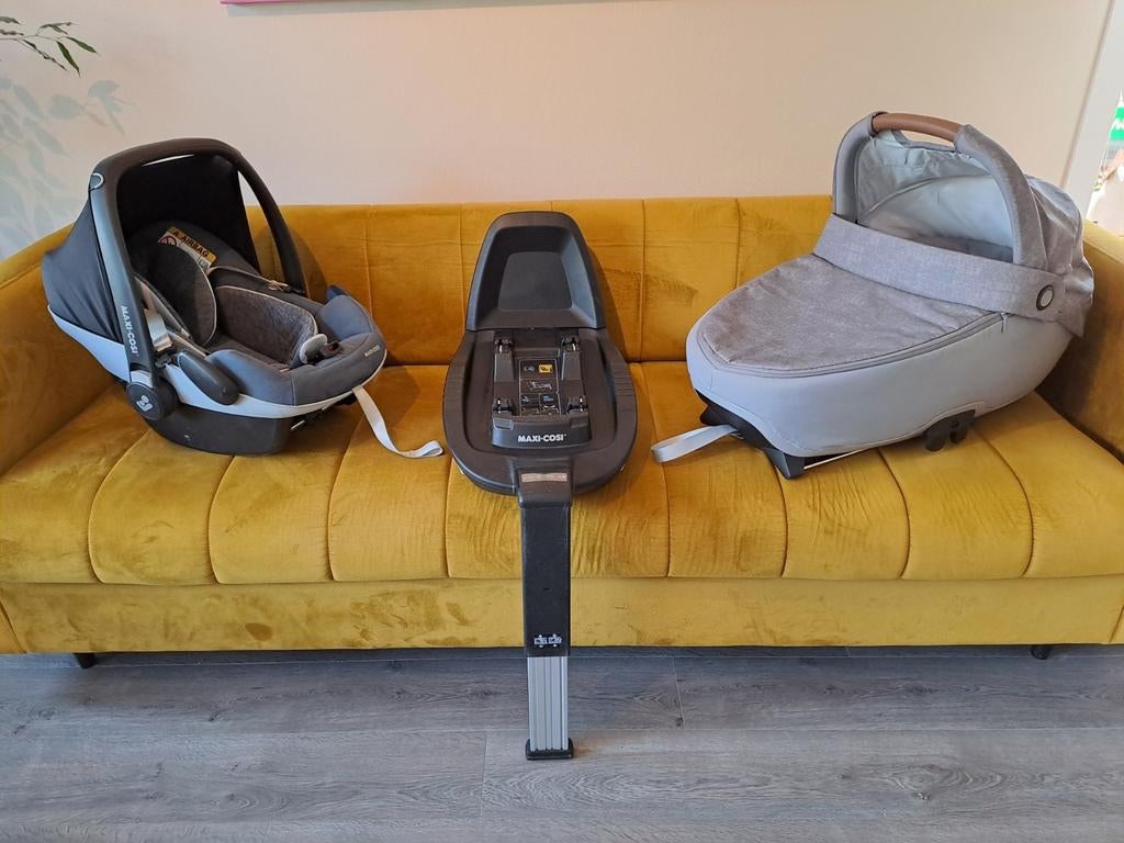 Jade reiswieg Maxi Cosi + FamilyFix 3 Isofix base  compleet, Kinderen en Baby's, Autostoeltjes, Ophalen, Zo goed als nieuw, Maxi-Cosi