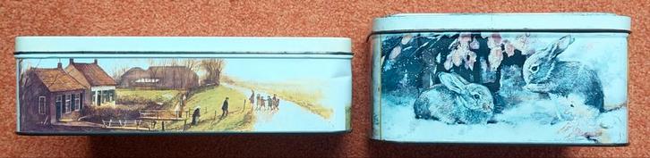 Rien Poortvliet bewaarblikken, Verzamelen, Blikken, Gebruikt, Overige, Overige merken, Ophalen of Verzenden