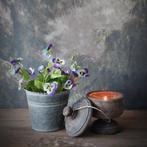 Kunst viooltjes "purple/blue", Ophalen of Verzenden, Nieuw