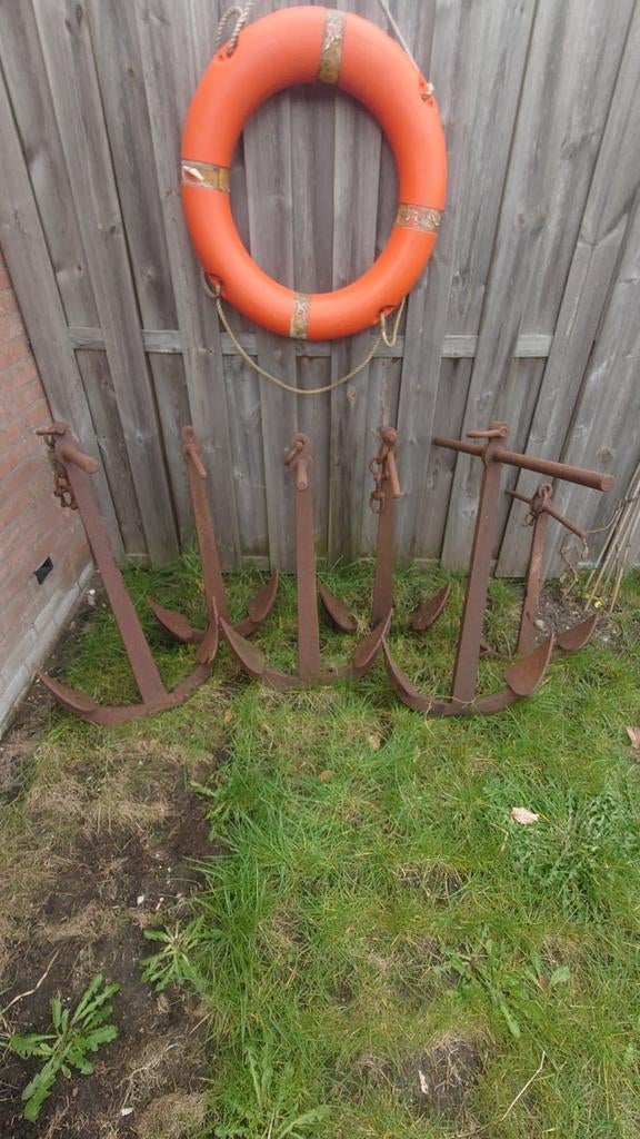 Decoratieve stokankers voor tuin of vijver, Watersport en Boten, Ophalen, Gebruikt, Overige typen