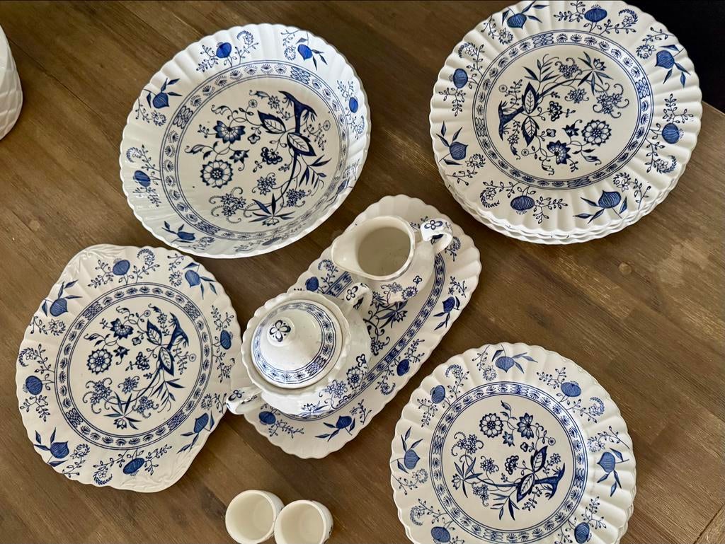 J.G. Meakin Blue Nordic Servies - 20-delig, Antiek en Kunst, Ophalen