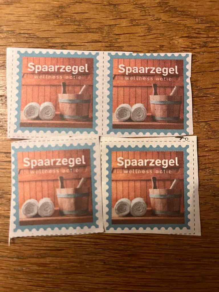 Sauna Krant Sparen Welness 4 zegels samen 1,50, Eén persoon, Kortingsbon, Spa of Sauna