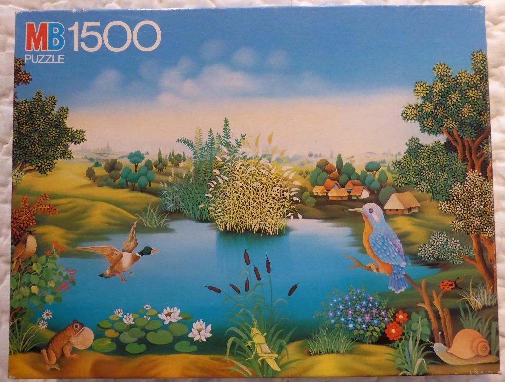 Mooie naïeve legpuzzel 1000 stukjes, Ophalen of Verzenden, 500 t/m 1500 stukjes, Zo goed als nieuw