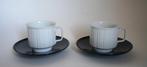 2x kop schotel Rosenthal Porcelain noire Tapio Wirkkala 1962, Huis en Inrichting, Keuken | Servies, Gebruikt, Ophalen of Verzenden