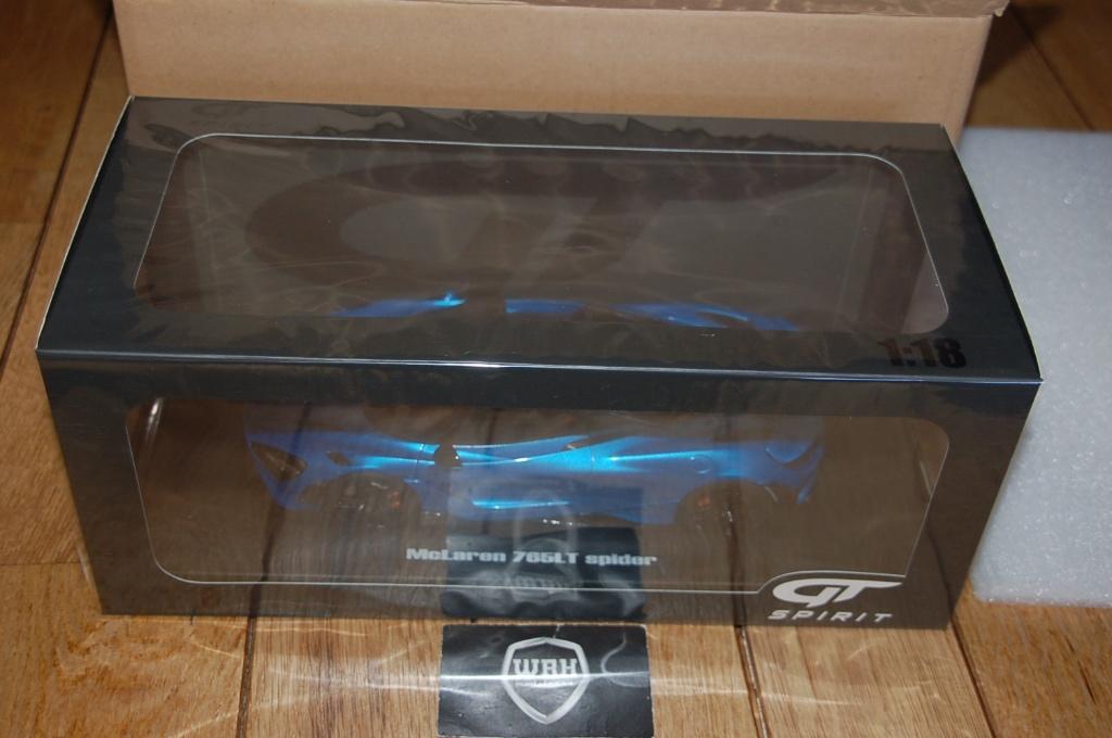 1:18 MCLAREN 675 LT SPIDER blue GT spirit GT886 WRH, Hobby en Vrije tijd, Modelauto's | 1:18, Verzenden, Zo goed als nieuw, Auto