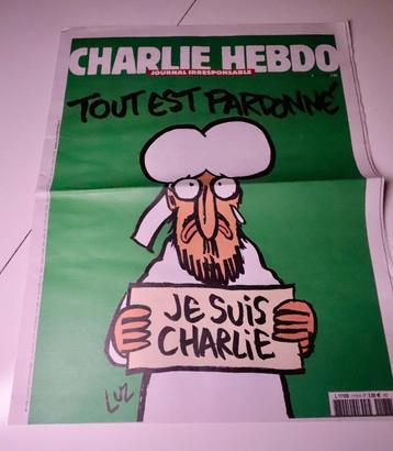 Charlie Hebdo " Je suis Charlie" beschikbaar voor biedingen