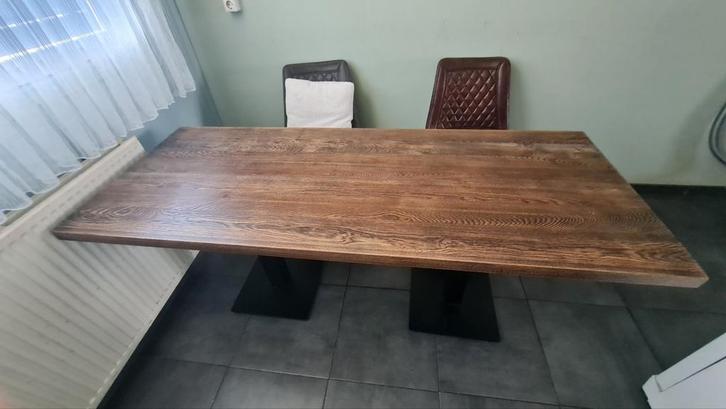 Completen eettafel set met hoekbank, Huis en Inrichting, Tafels | Eettafels, Zo goed als nieuw, 200 cm of meer, Rechthoekig, Ophalen of Verzenden