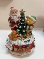 Vintage muziekdoos kerstman decoratie, Diversen, Kerst, Ophalen of Verzenden, Gebruikt