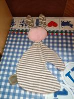 Funnies konijn Knuffeldoekje roze/bruin wit gestreept, Kinderen en Baby's, Speelgoed | Knuffels en Pluche, Ophalen of Verzenden