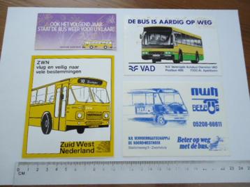 sticker oud BUS Zwartsluis Centraal NL VAD zierikzee autobus beschikbaar voor biedingen