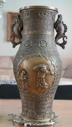Antieke Japanse bronzen vaas - Meiji-periode, Ophalen of Verzenden