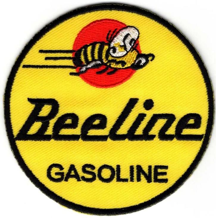 Beeline Gasoline stoffen opstrijk patch embleem, Motoren, Accessoires | Stickers, Ophalen of Verzenden