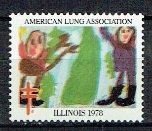 Amerika VS 1978 Bestrijding Tuberculose kinderen, Postzegels en Munten, Postzegels | Thematische zegels, Verzenden, Postfris, Overige thema's