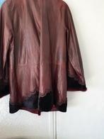 chique donker rood leer jas uit  turkey, Kleding | Dames, Jassen | Winter, Ophalen of Verzenden, Nieuw, Maat 42/44 (L), Rood