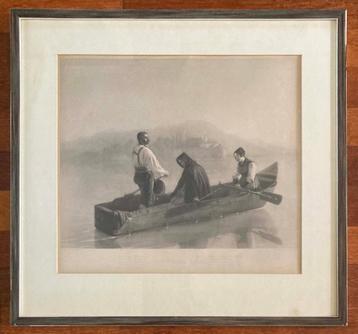 ‘The Vesper Bell’, gravure van J.E. Coomes uit  1842 beschikbaar voor biedingen