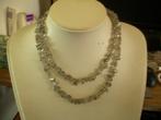 Een mooie Lange Bruine Kwarts edelstenen Split ketting, Verzenden, Ketting, Met edelsteen