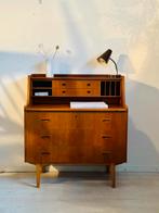 Vintage bureau /secretaire Deens teak jaren 60, Vintage Deens midcentury, Ophalen of Verzenden, Zo goed als nieuw