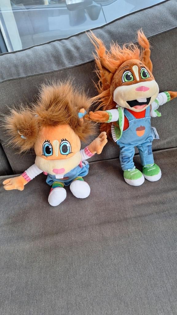 Zgan Kiki en Koen knuffels (de Boshoek ), Ophalen of Verzenden, Zo goed als nieuw, Overige typen