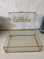 Enveloppendoos Giftbox bruiloft glas, Zo goed als nieuw, Accessoires, Ophalen