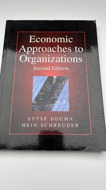 Economic Approaches to Organizations beschikbaar voor biedingen