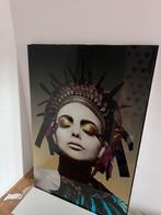 Glasplaten portret, Ophalen, Zo goed als nieuw, Schilderij, Minder dan 50 cm